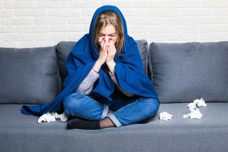 sick woman