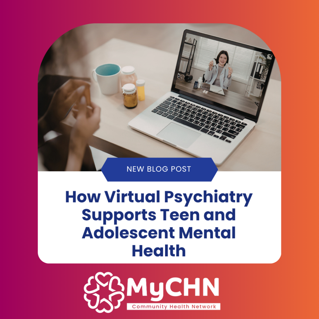 virtual psychiatry supports teens and adolescents mental health